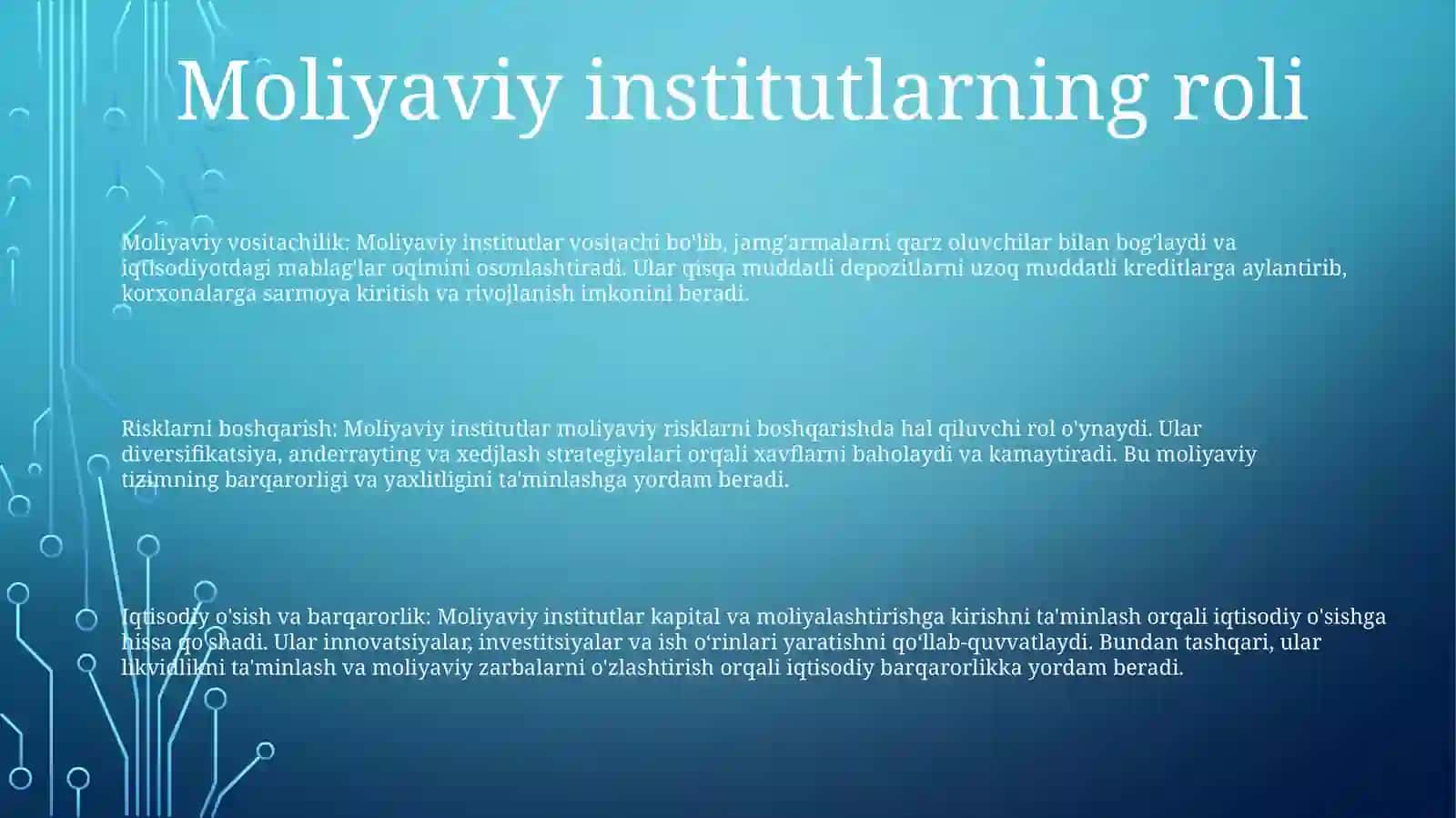 Moliya Tizimi 2