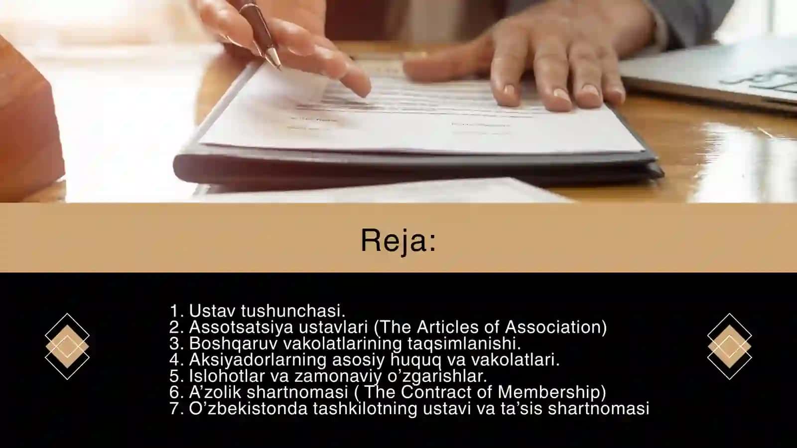 Ustav (Articles of Association) 2