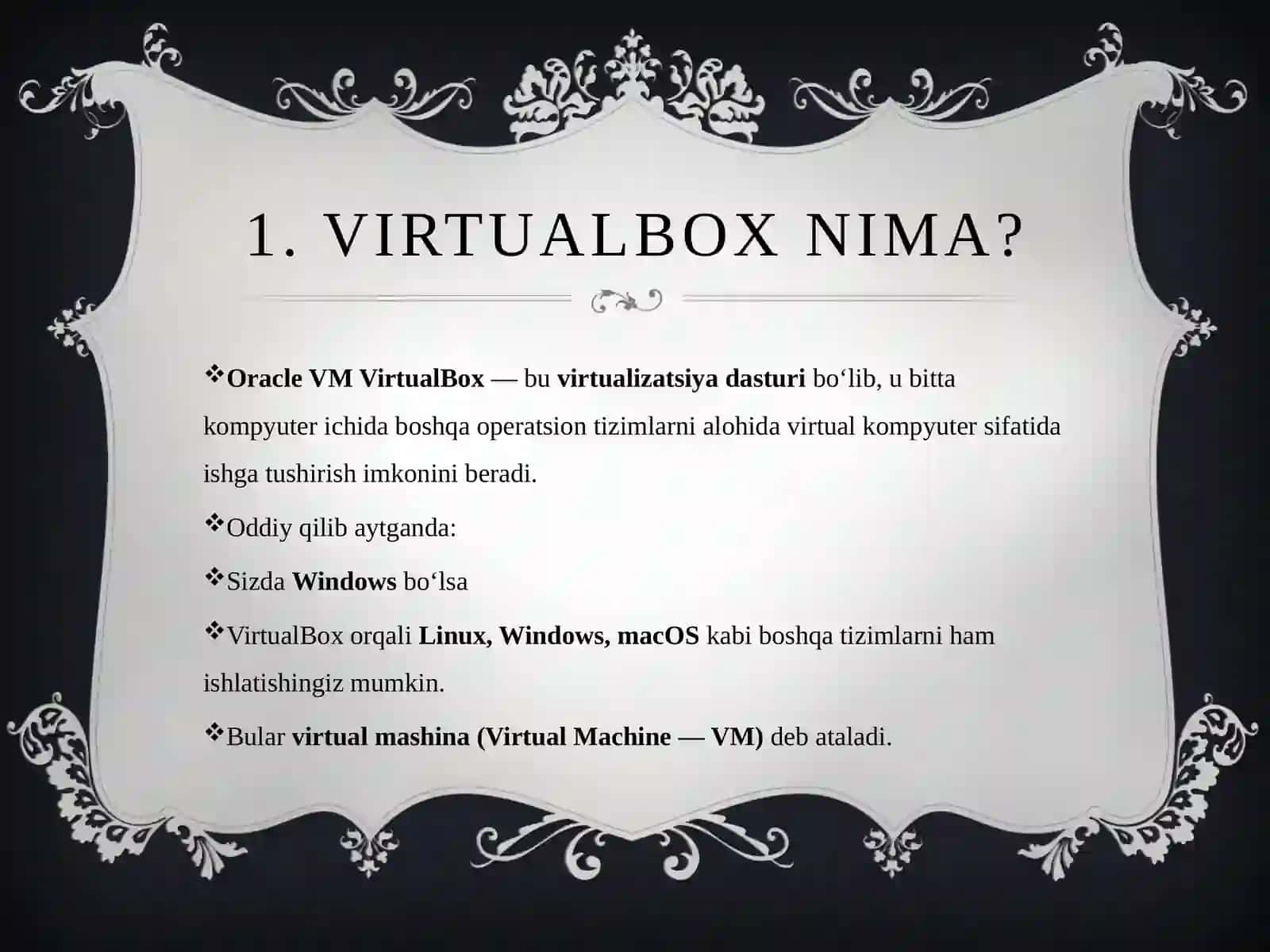OracleVM Virtual Box dasturi 2