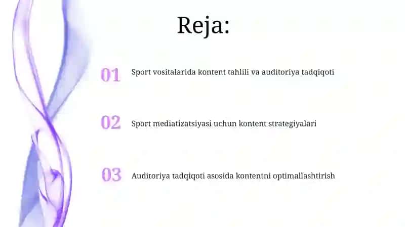 Sport mediasi va kontent tahlili Auditoriyani õrganish va kontent strategiyalari 2