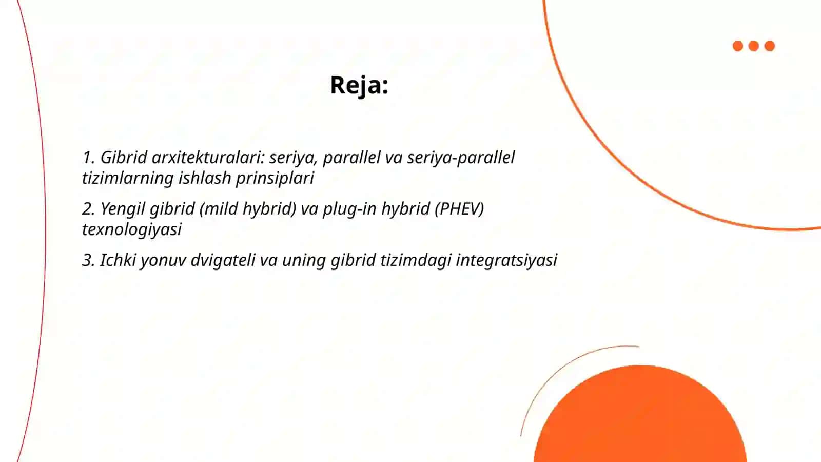Gibrid dvigatellarning ishlash prinspi va texnologiyasi 2