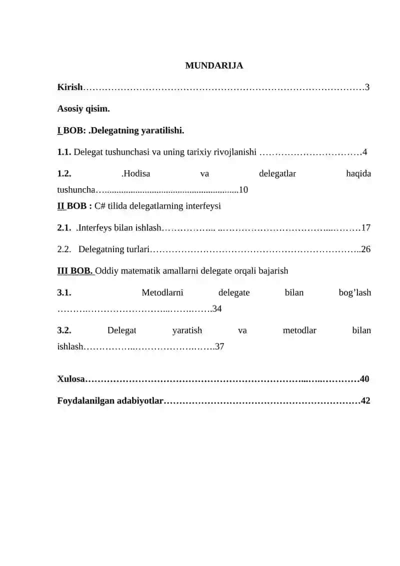 "Delegat yordamoda oddiy matematik amallarni bajarish" 2