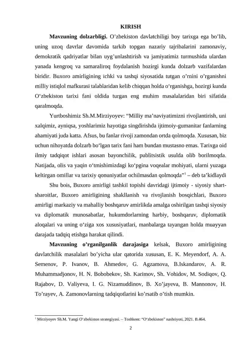 Buxoro amirligida boshqaruv tizimi tarixi 2