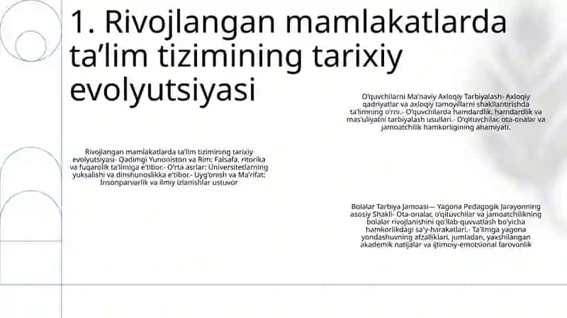 Iqtisodiy Rivojlangan Xorijiy Davlatlarda TaʼLim Tizimi 2