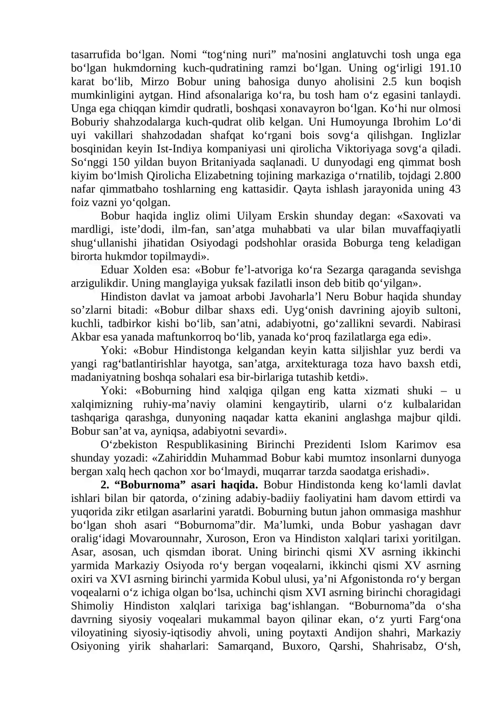 10-mavzu. Zahiriddin Muhammad Boburning hayoti va faoliyati 2