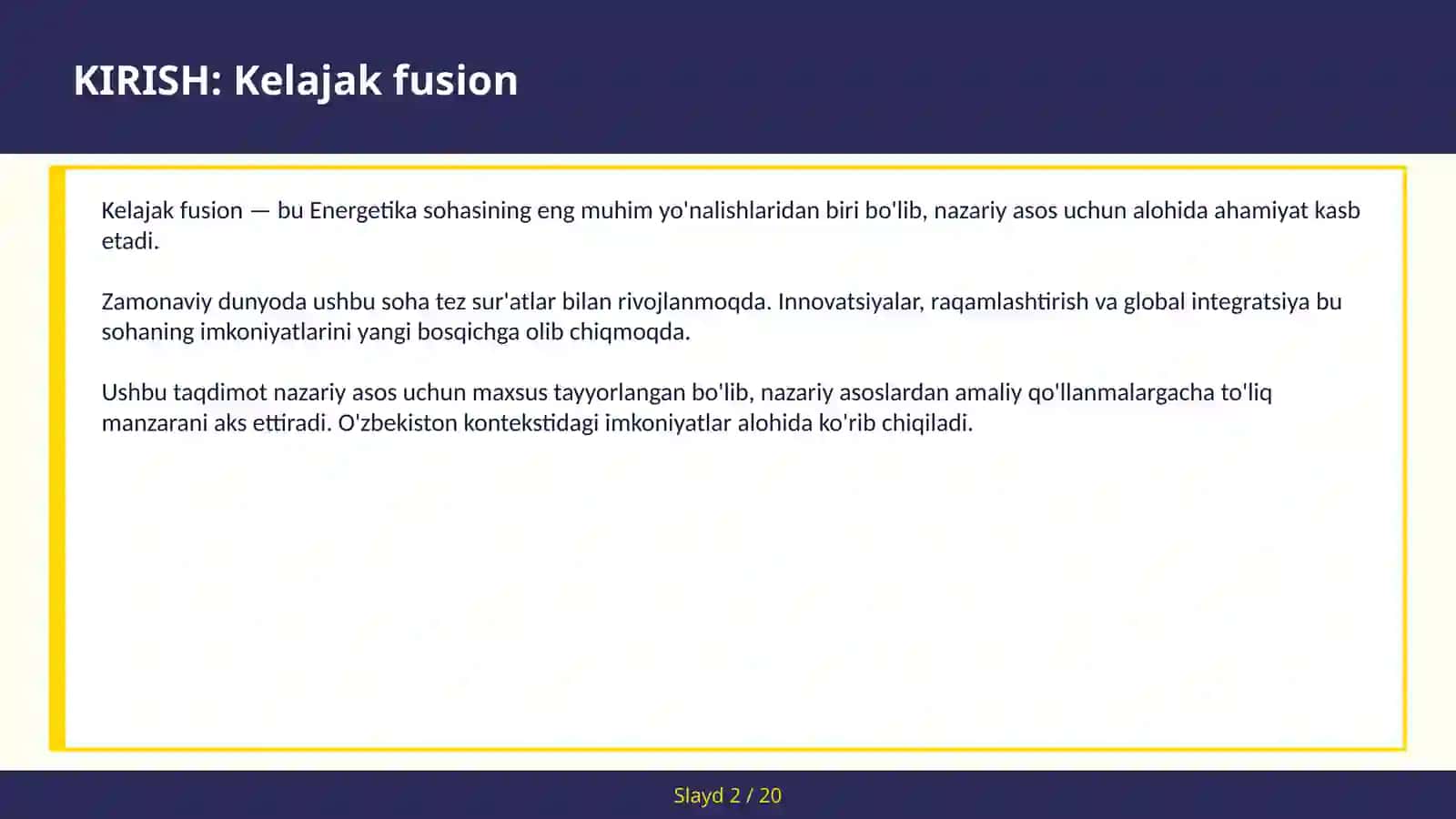 Kelajak fusion 2