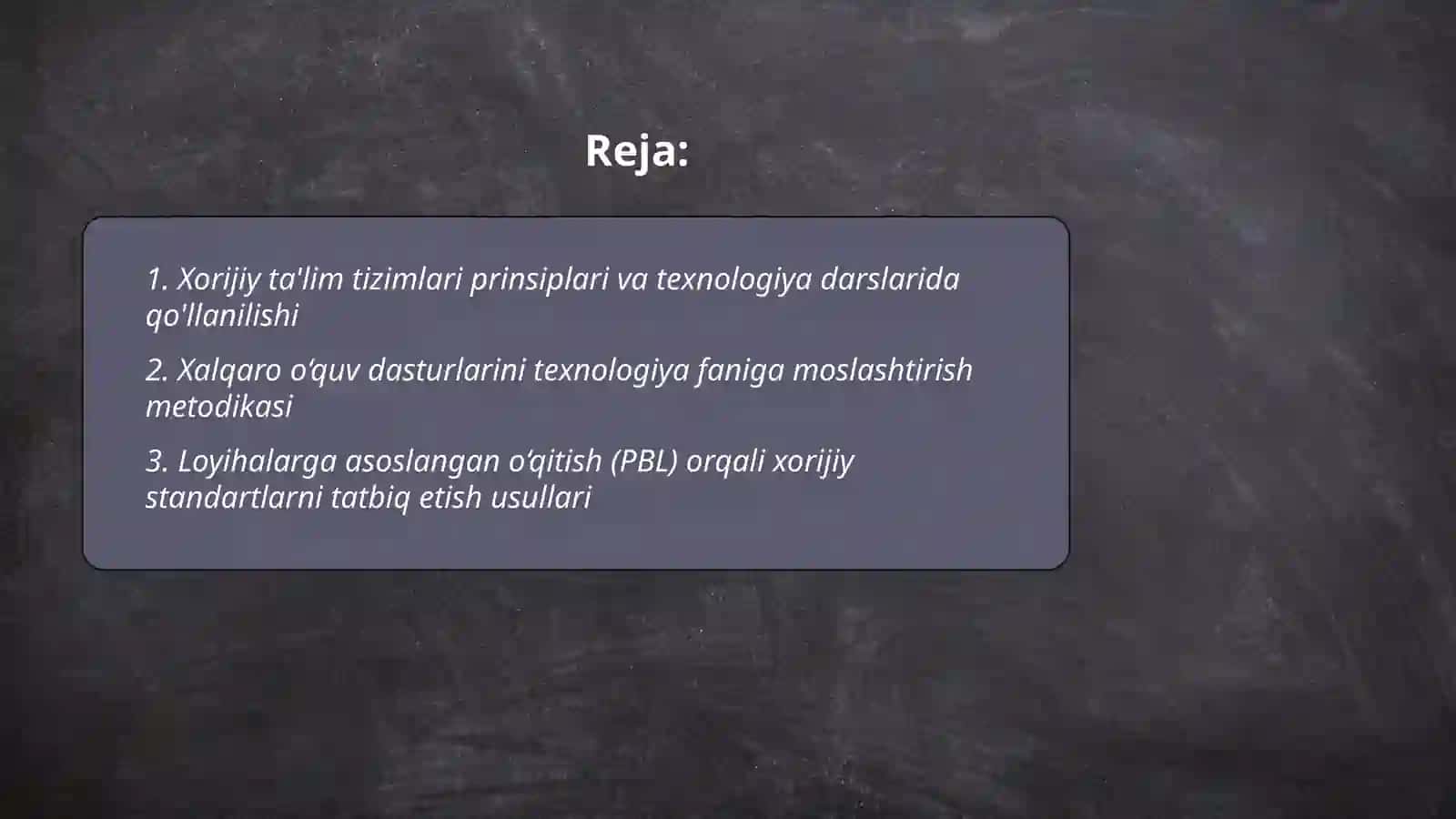 Texnologiya darslarida xorijiy ta'lim tizimidan foydalanishning metod va usullari 2