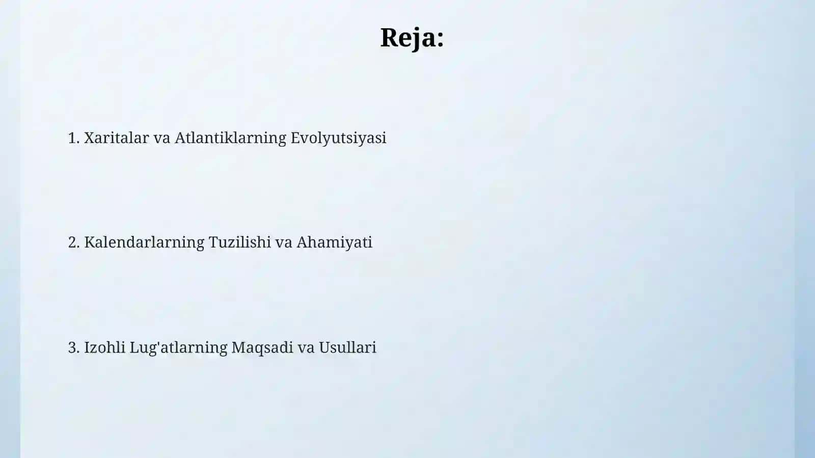 Haritalar, atlaslar, kalendarlar va izohli lugʻatlar 2