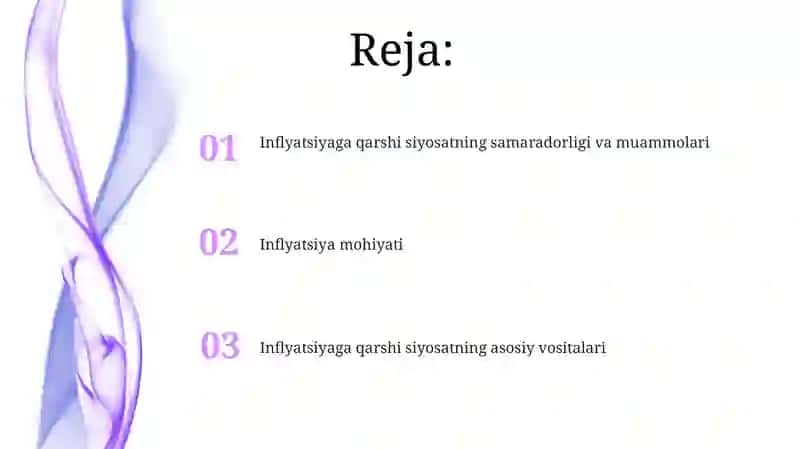 Inflyatsiya va inflatsiyaga qarshi siyosatning mohiyati 2