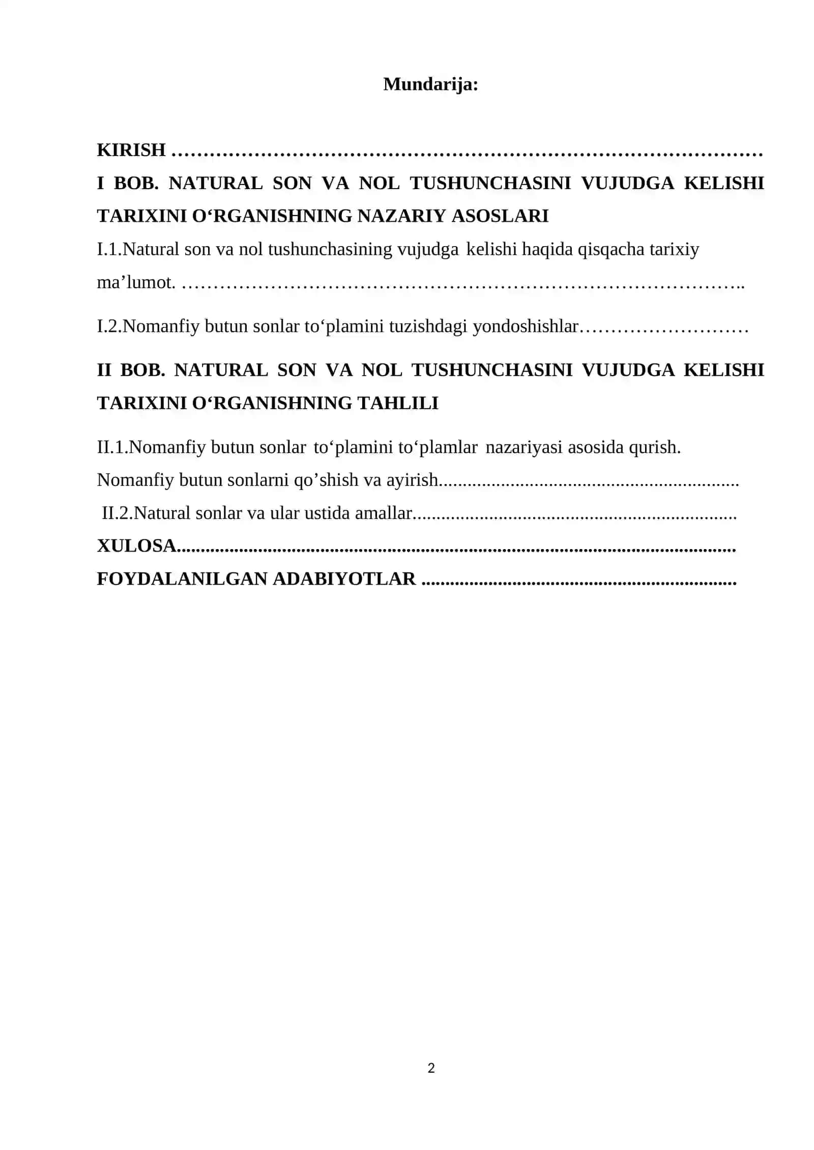 Natural son va nol tushunchasini vujudga kelishi tarixini o‘rganish 2