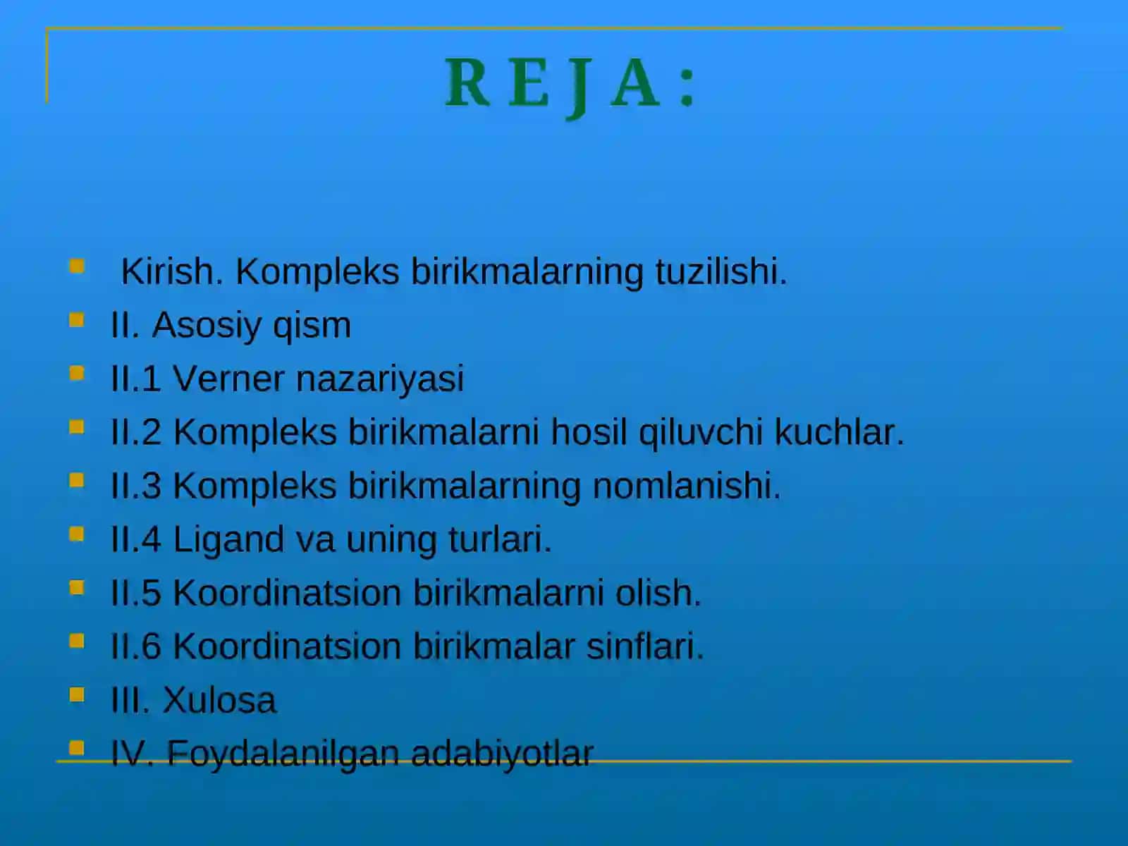 Birikmalarning tuzilishi 2