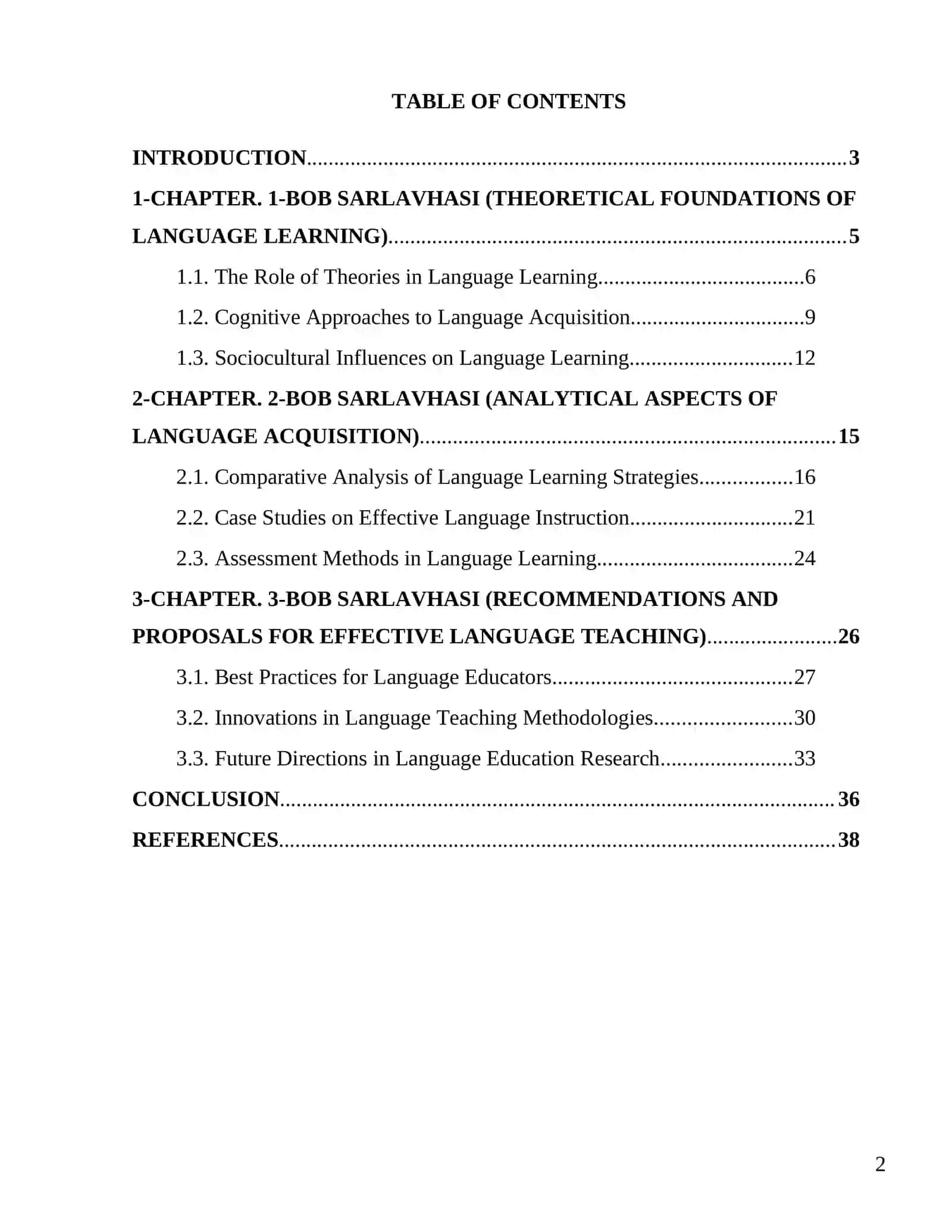 OʻRGANILAYOTGAN TIL NAZARIY ASPEKTLARI FANI BOʻYICHA COURSE 2