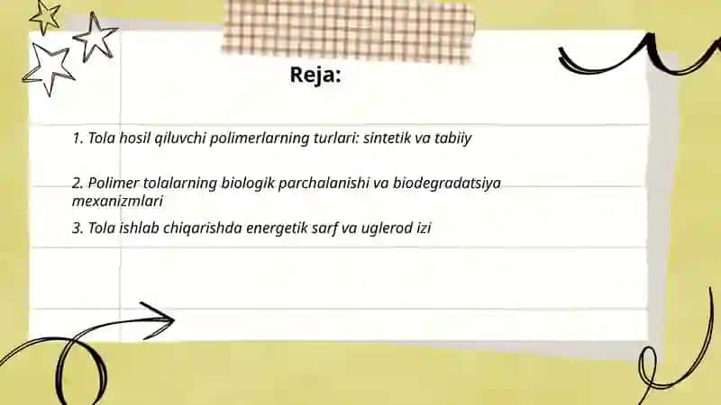 Tola hosil qiluvchi polimerlar va atrof muhit 2