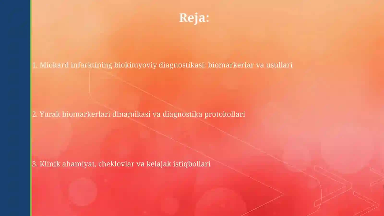 Miokard infarktining erta va kech biokimyoviy tashxisi 2
