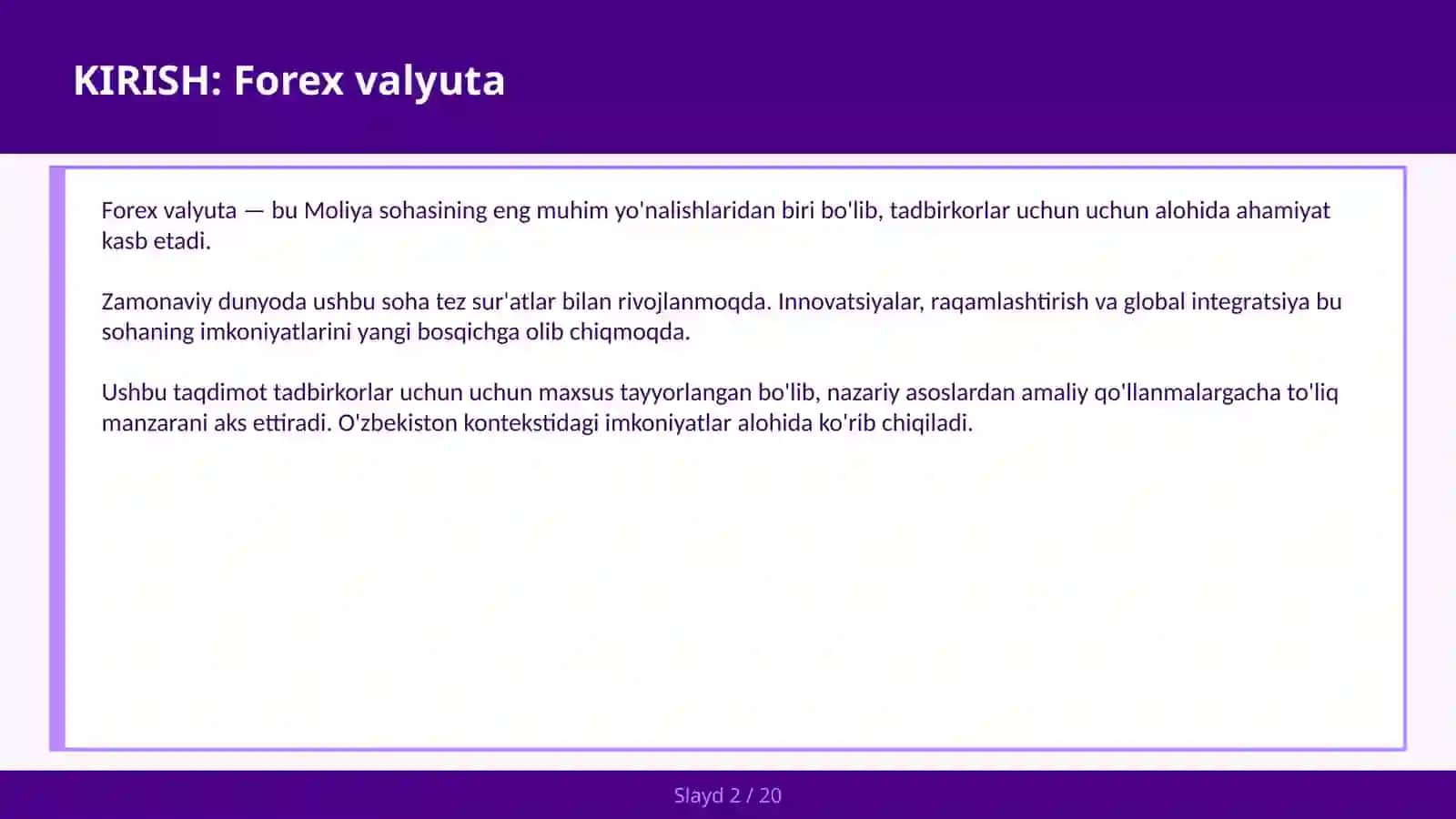 Forex valyuta 2