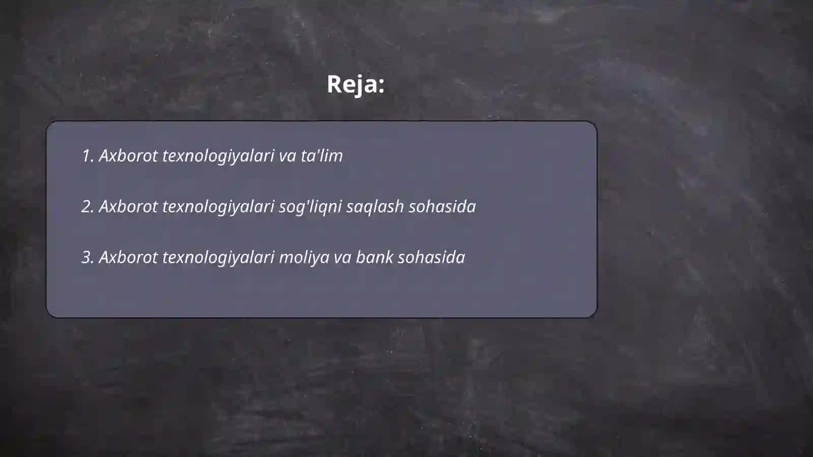 Axborot texnologiyalari va ta'lim 2