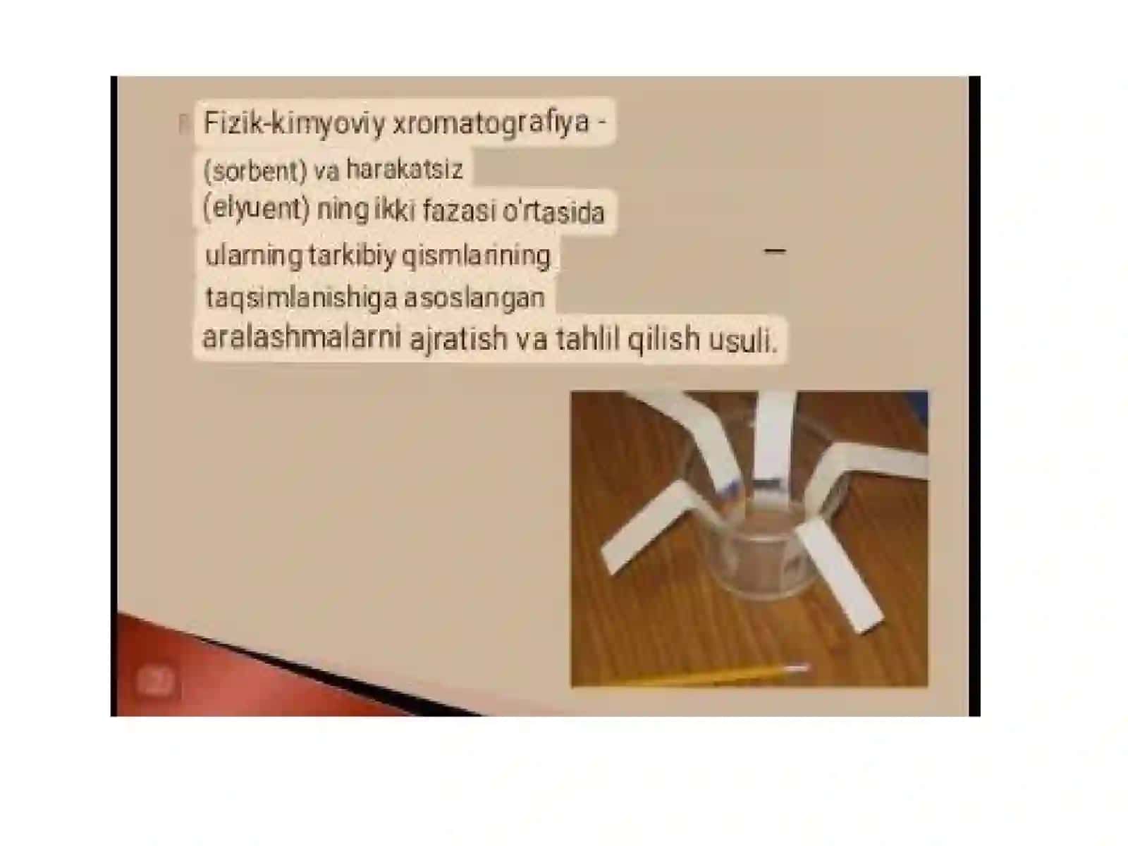 Xromotografiyaning tibbiy izlanishdagi imkoniyatlari 2