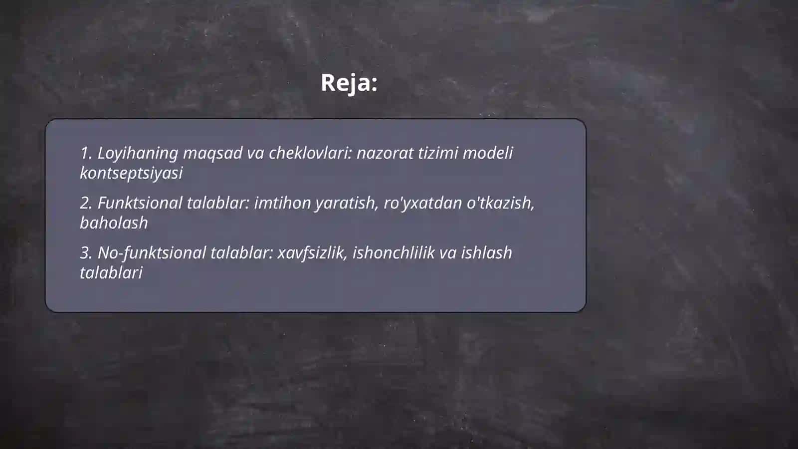 Informatika va axborot texnalogiylar yo'nalishi bo'yicha o'quvchilar uchun tanlovlar nazorat tizimi modeli 2