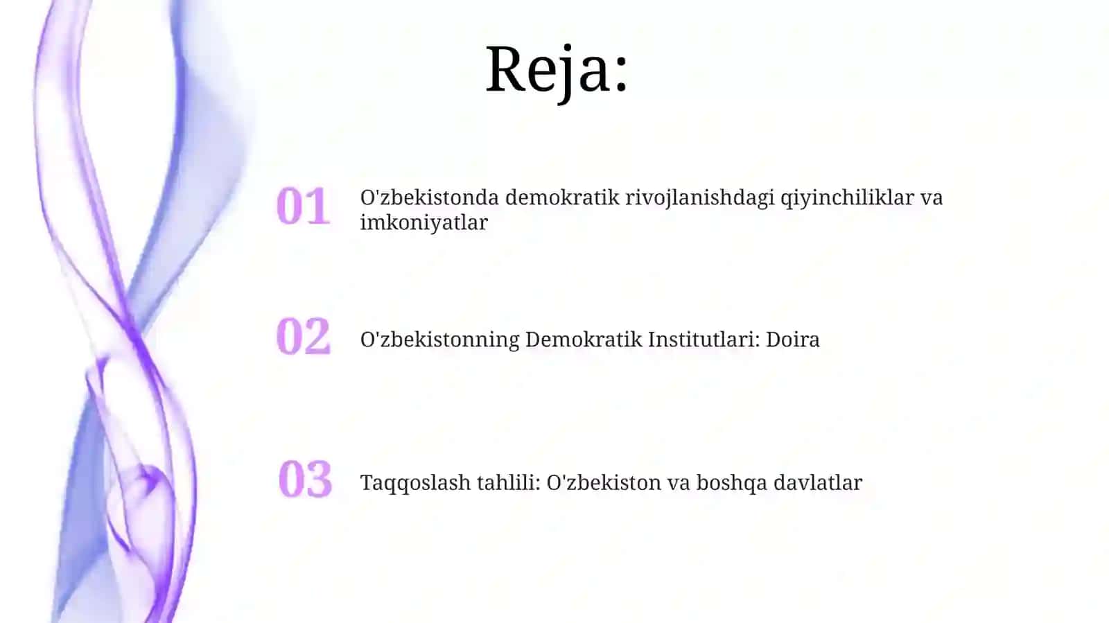 O'zbekistonda demokratik rivojlanishdagi qiyinchiliklar va imkoniyatlar 2