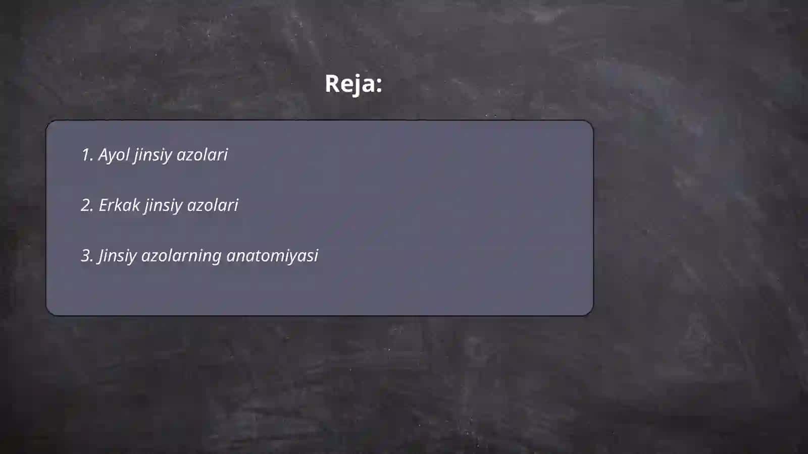 Jinsiy azolar tizimi 2