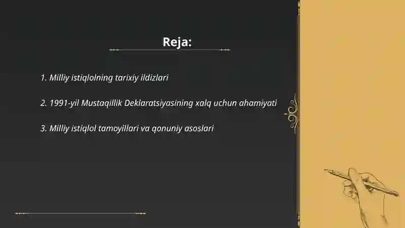 MILLIY ISTIQLOL XALQ ORZUSI 2