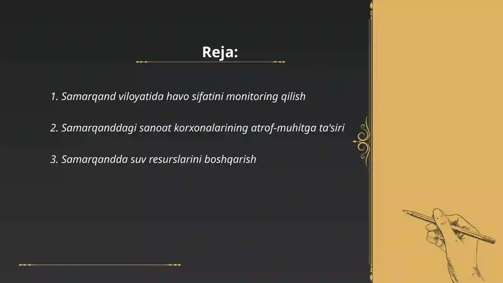 Samarqand viloyati ekologiyasi va zararli zavotlar 2