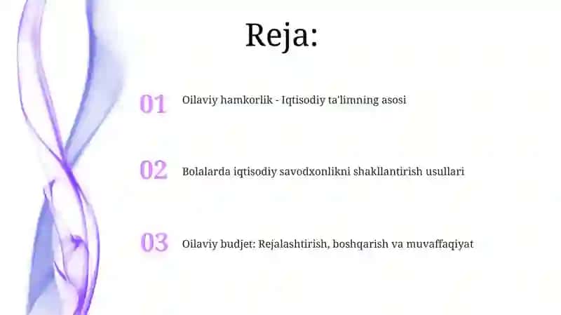 Oilaviy hamkorlikda iqtisodiy tarbiyani rivojlantirish 2