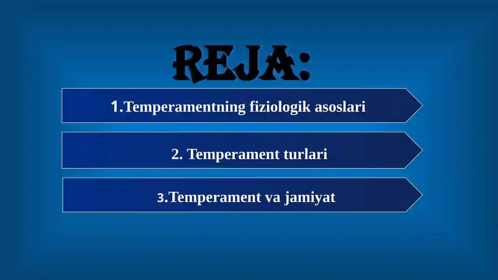 Temperament - shaxs tuzilmasi sifatida 2