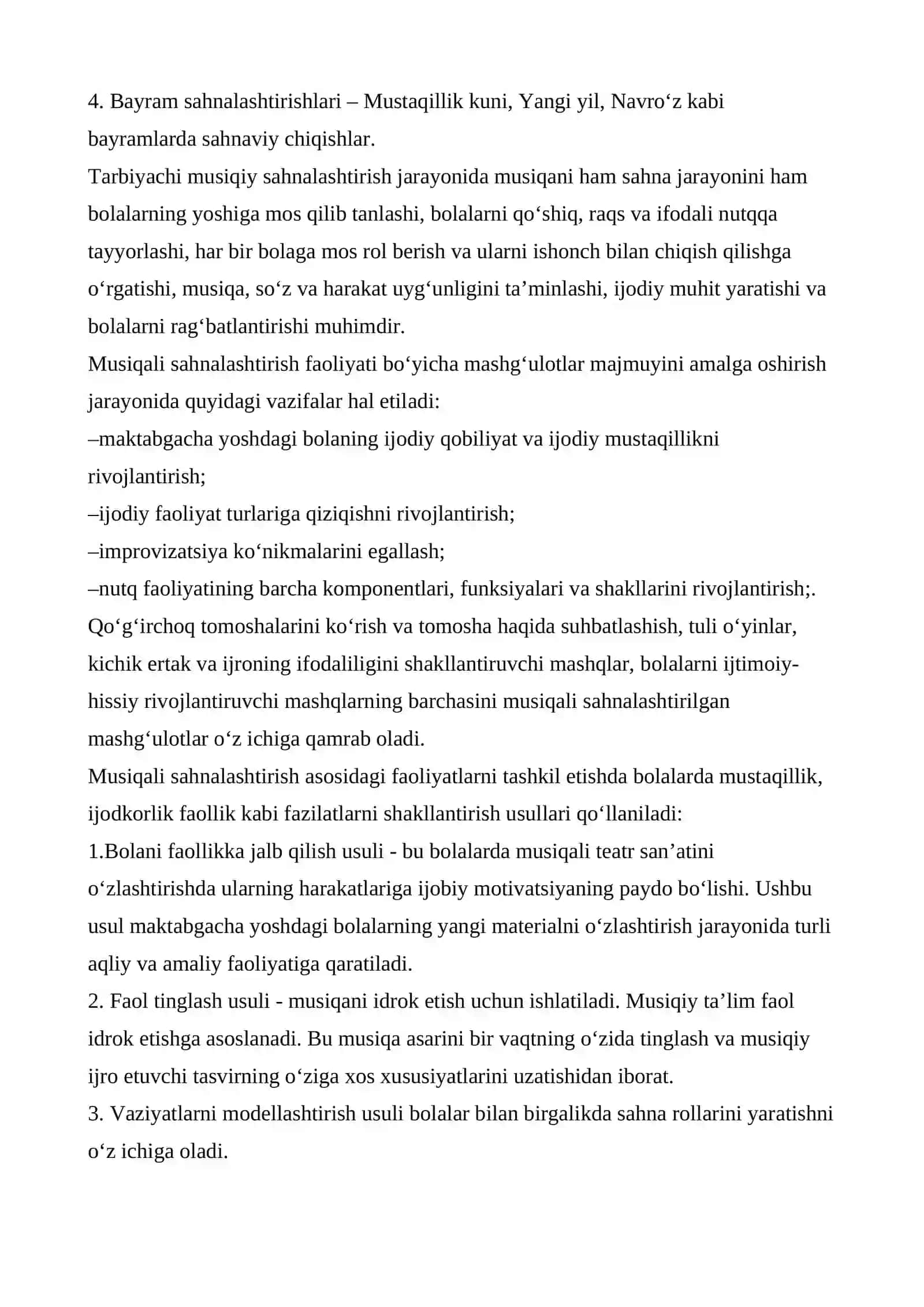 Maktabgacha ta’lim tashkilotlarida musiqali sahnalashtirilgan faoliyatlarni tashkil etish, musiqa ifoda vositalari. haqida slayd 2