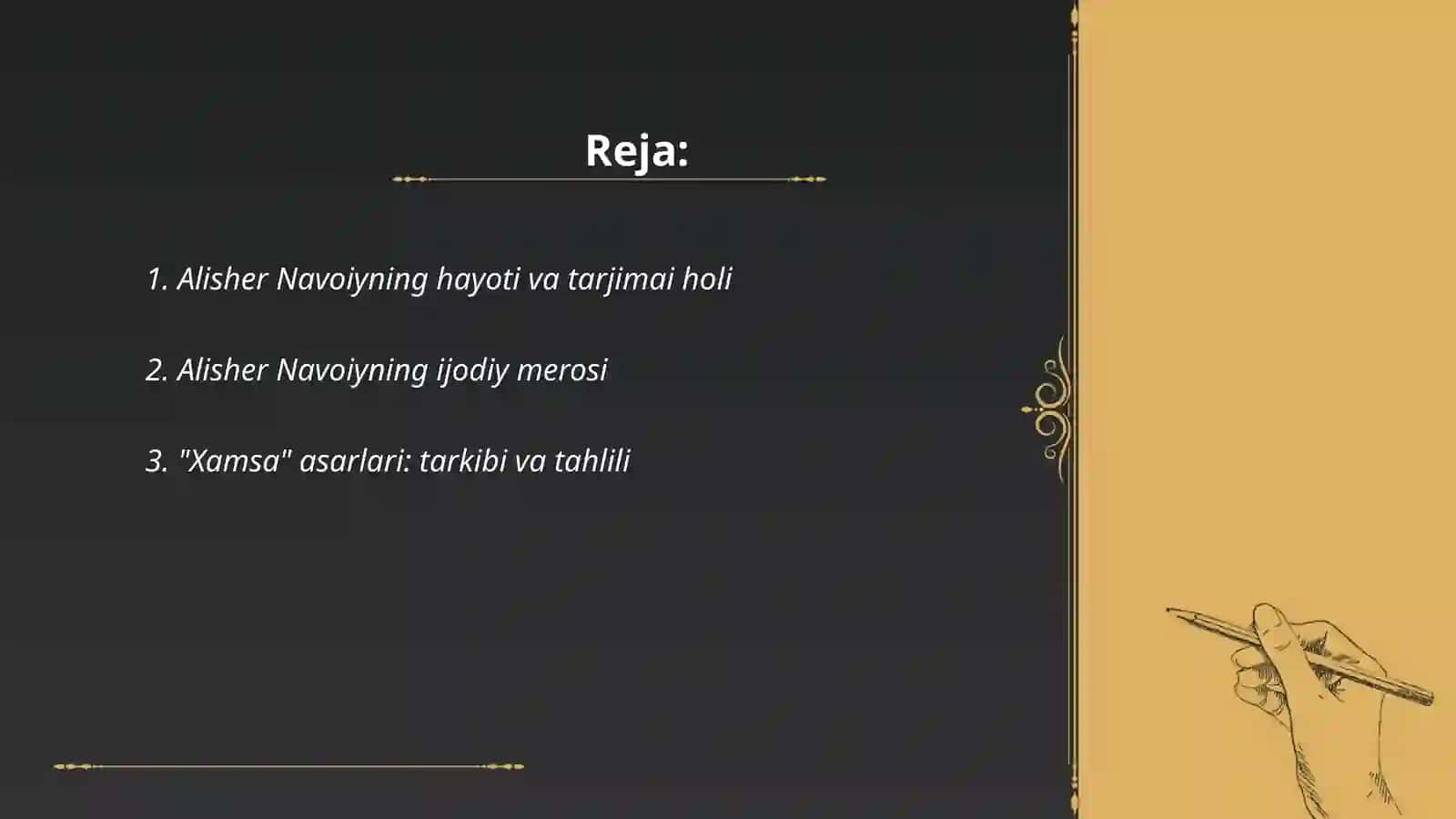 Alisher Navoiyning hayoti va tarjimai holi 2