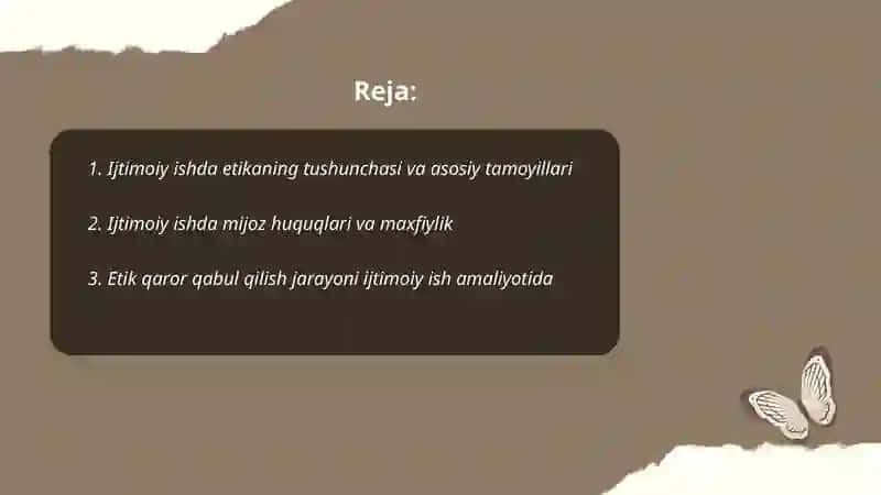 Ijtimoiy ishda etikaning ahamiyati 2