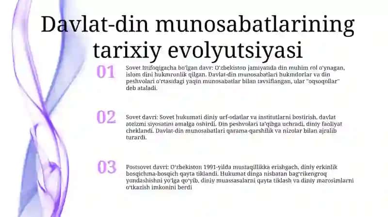 O'Zbekistonda Davlat Va Diniy Tashkilotlar O'Rtasidagi Munosabatlar 2