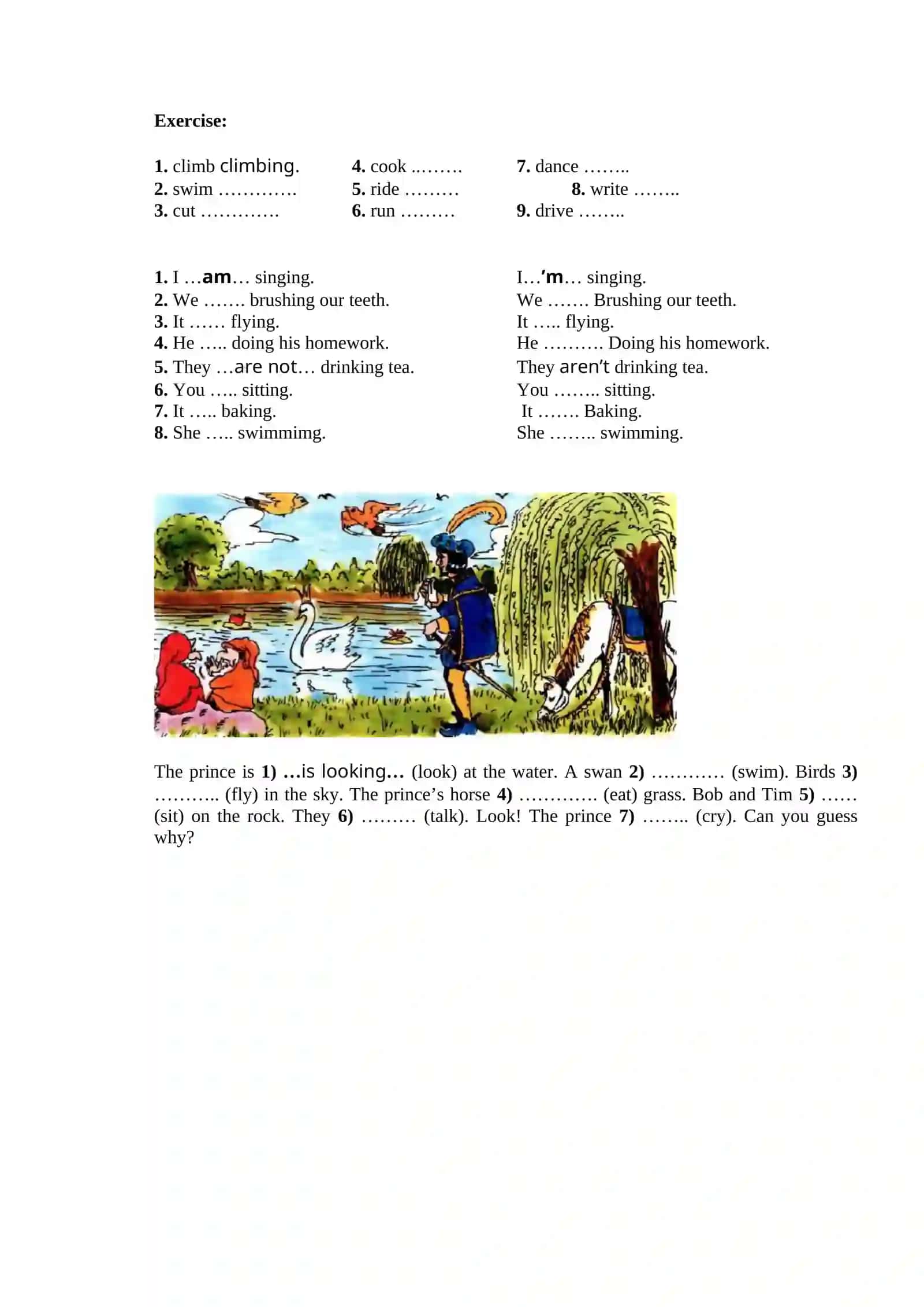 GRAMMAR: THE PRESENT CONTINUOUS TENSE 2