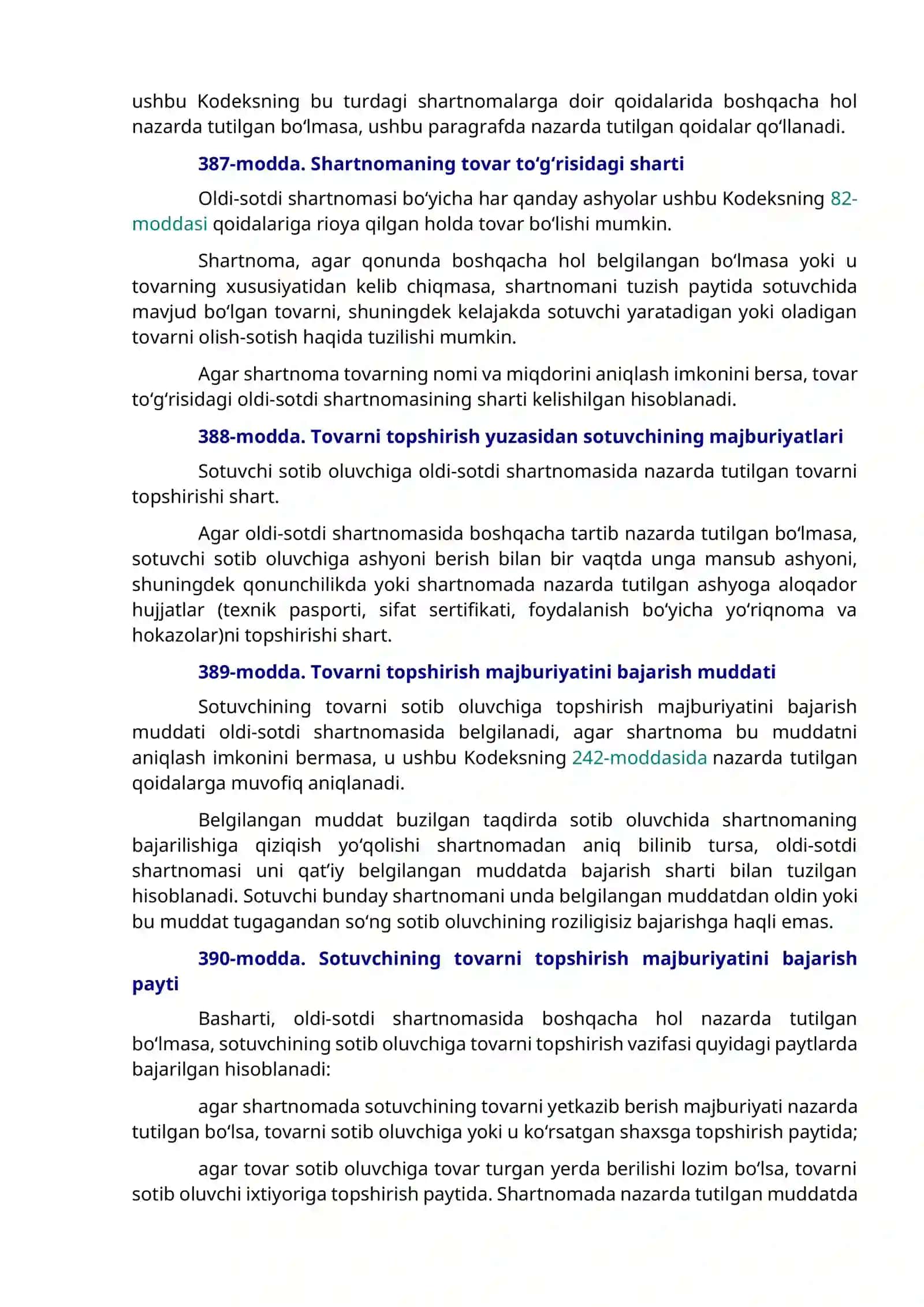 OʻZBEKISTON RESPUBLIKASINING FUQAROLIK KODEKSI 2