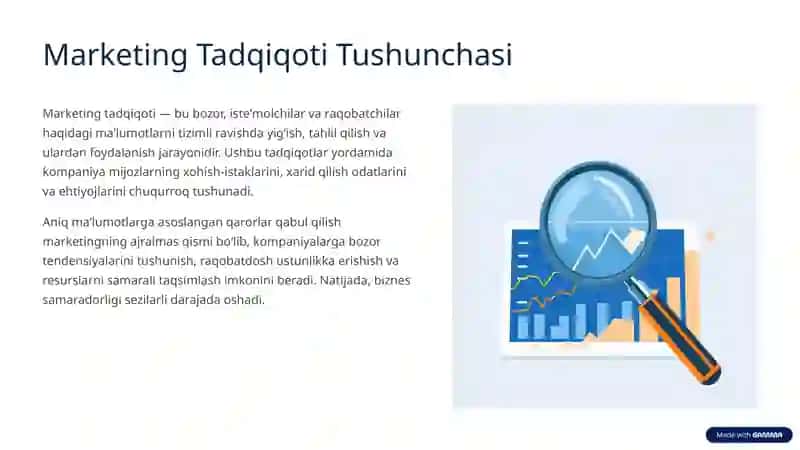 Marketingni Tadqiq Etish va Ishlab Chiqish: Muvaffaqiyat Sari Yoʻl 2