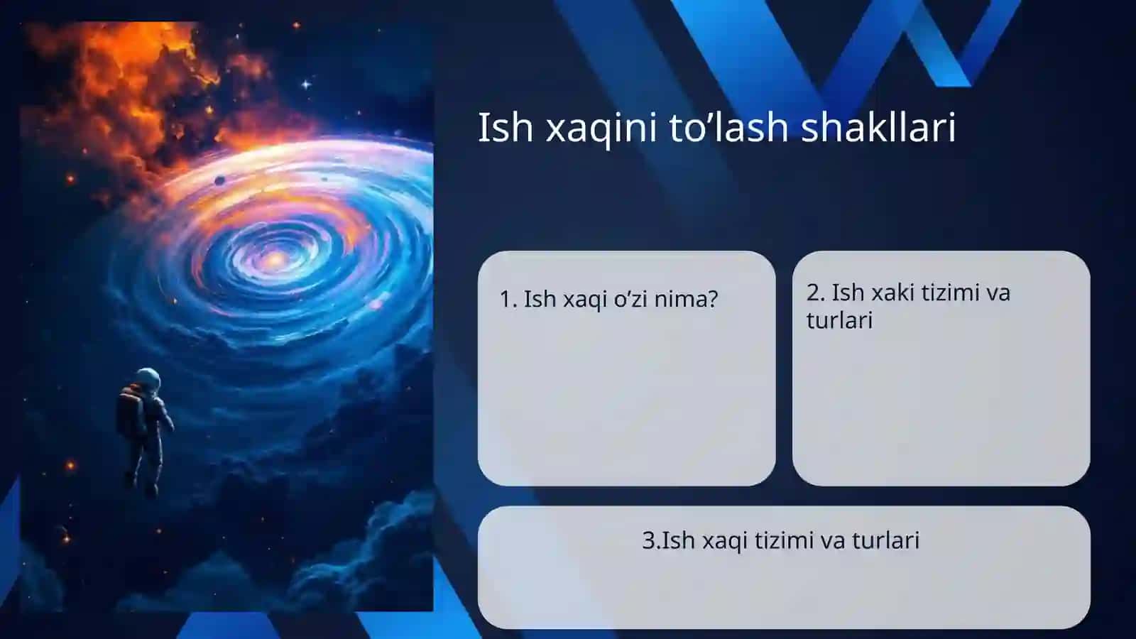 Ish xaqini to’lash shakllari 2