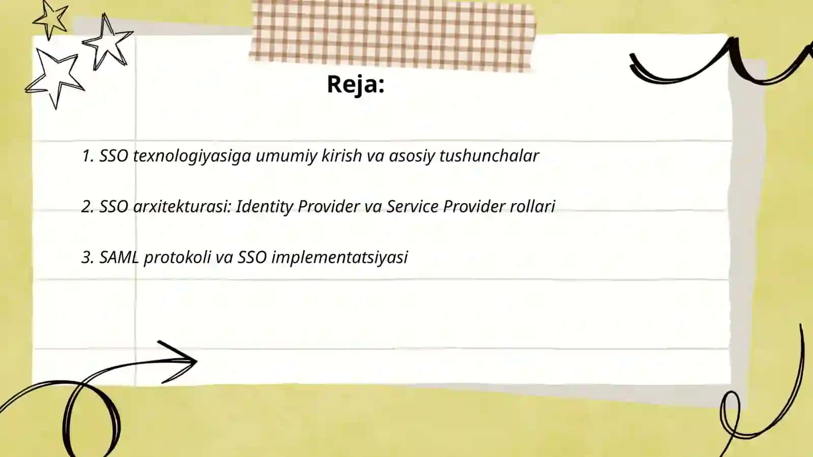 SSO texnologiyasi asosida foydalanuvchilarni autentifikasiyalash 2