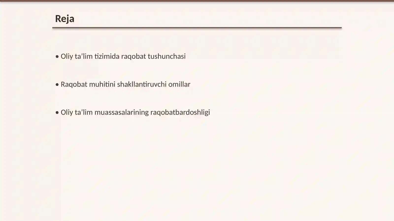 Oliy taʼlim tizimida raqobat muhitini shakllantirish yullari 2