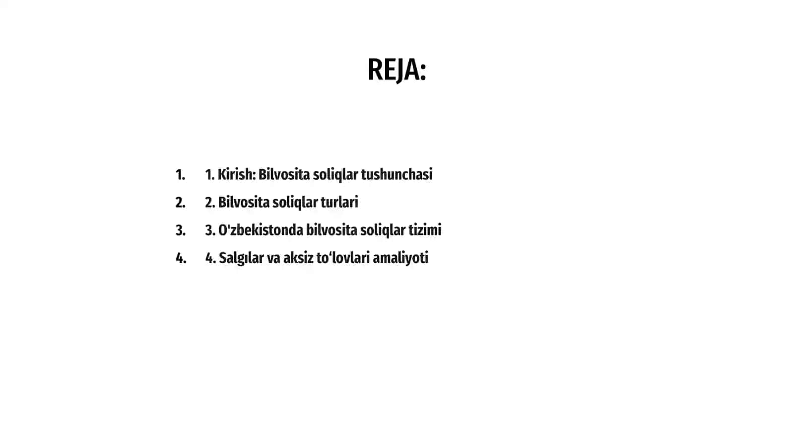 O'zbekiston Respublikasi bilvosita soliqlar 2