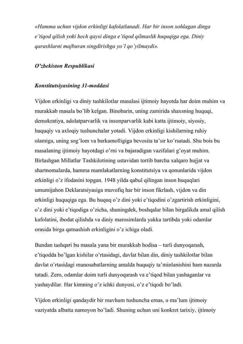 Davlatning dinga munosabati 2