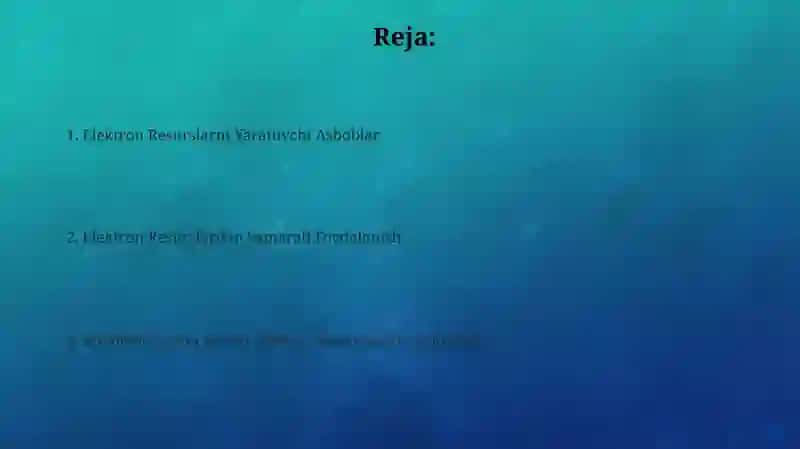 Elektron Resurslar Adabiyot Ta'limida 2