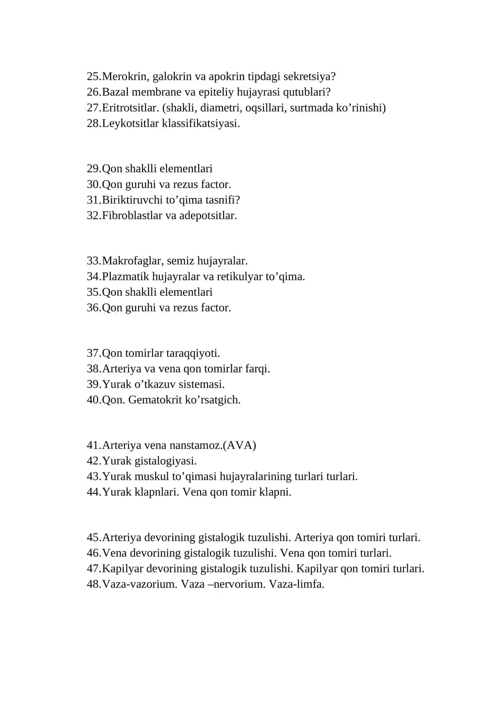 Gistalogiya fani maqsad va vazifalari 2