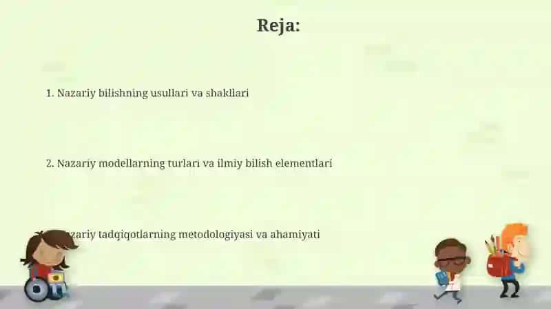 Tadqiqotning nazariy darajasini bilish usullari va shakllari 2