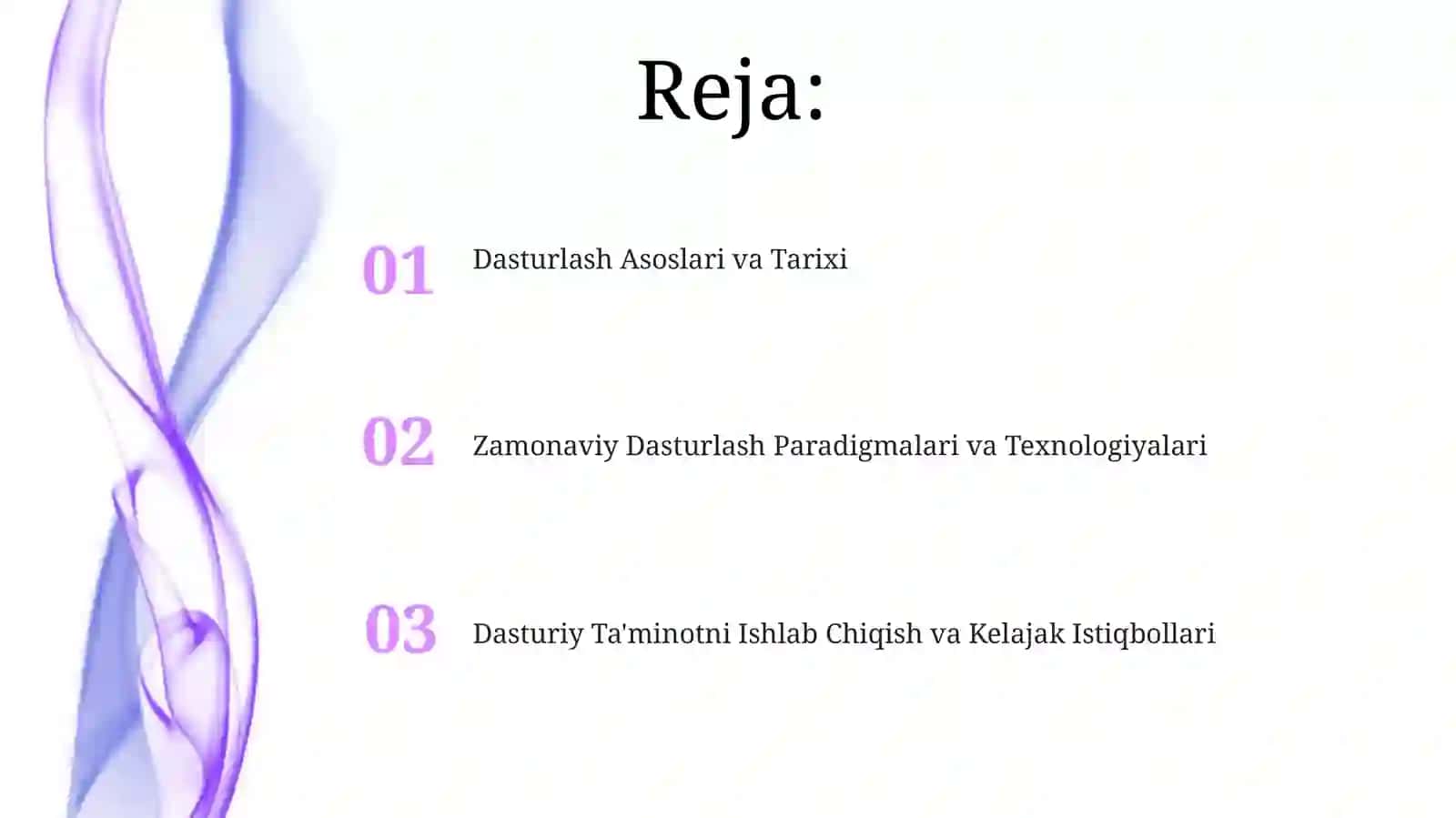 Dasturlash Asoslari va Tarixi 2