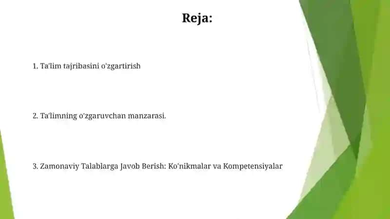 Zamonaviy Talablarga Javob Berish: Ko'nikmalar va Kompetensiyalar 2