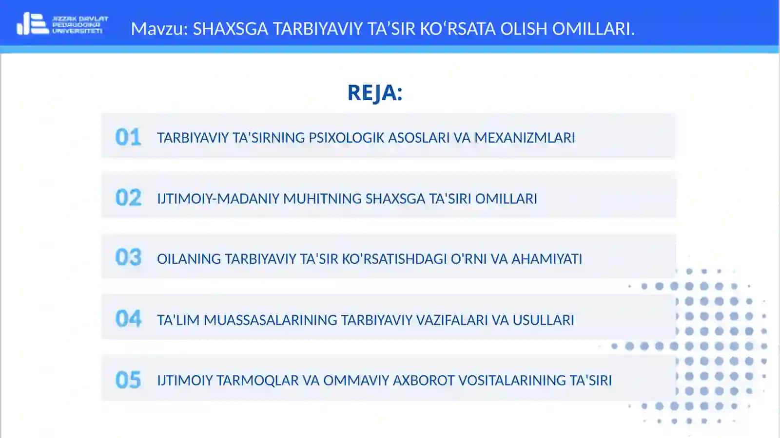 TARBIYAVIY ISHLAR MAXSUS METODIKASI 2