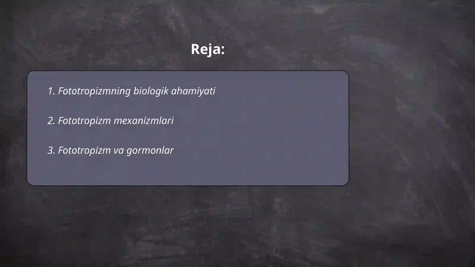 Fototropizmning biologik ahamiyati 2