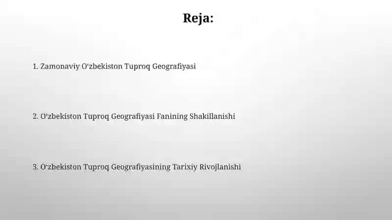 Oʻzbekistonda Tuproqlar Geografiyasi 2