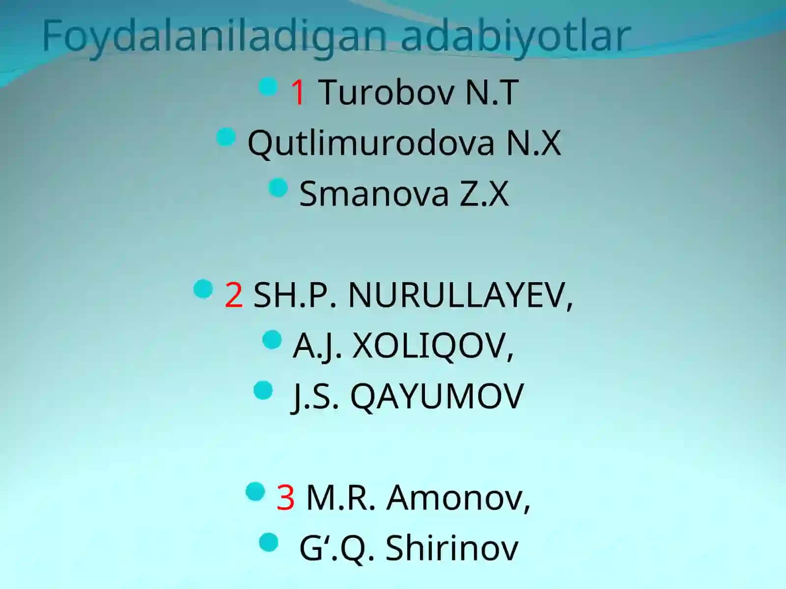 Anionlarning umumiy tavsifi va guruhlarga bo`linishi 2