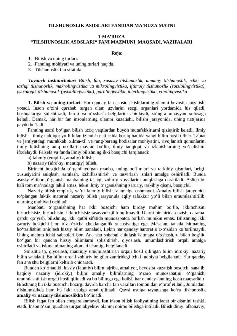 Tilshunoslik asoslari 2